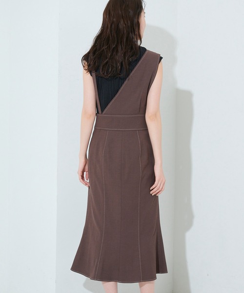 STUDIOUS(ステュディオス)の「【STUDIOUS】アシメジャンパースカート(ワンピース・レディース・カーキ/ブラウン・1/2)」の22枚目の写真