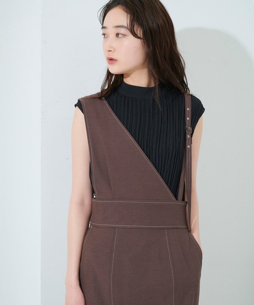 STUDIOUS(ステュディオス)の「【STUDIOUS】アシメジャンパースカート(ワンピース・レディース・カーキ/ブラウン・1/2)」の20枚目の写真
