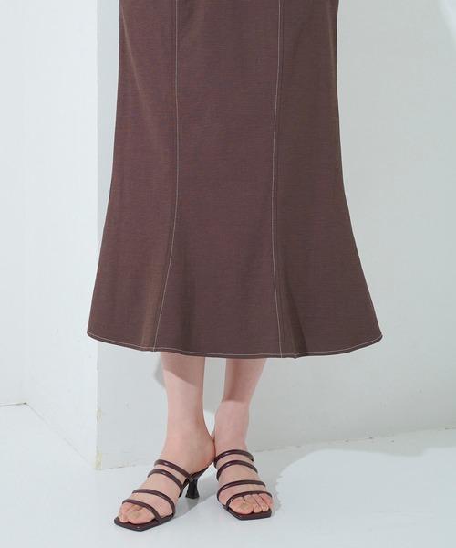 STUDIOUS(ステュディオス)の「【STUDIOUS】アシメジャンパースカート(ワンピース・レディース・カーキ/ブラウン・1/2)」の18枚目の写真