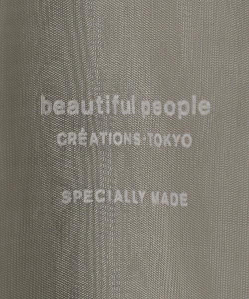 beautiful people(ビューティフルピープル)の「<beautiful people>シアーナイロンTシャツΨ(Tシャツ/カットソー・レディース・ダークグレー/ブラック・170)」の7枚目の写真