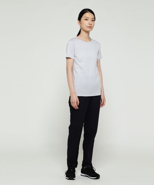SUNSPEL(サンスペル)の「SUNSPEL / WOMEN’S Q82 PLAIN SHORT SLEEVE CREW(Tシャツ/カットソー・レディース・ライトグレー/ライトブルー/グリーン/レンガ・1/2)」の6枚目の写真