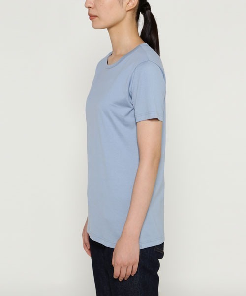 SUNSPEL(サンスペル)の「SUNSPEL / WOMEN’S Q82 PLAIN SHORT SLEEVE CREW(Tシャツ/カットソー・レディース・ライトグレー/ライトブルー/グリーン/レンガ・1/2)」の14枚目の写真