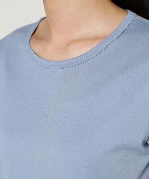 SUNSPEL(サンスペル)の「SUNSPEL / WOMEN’S Q82 PLAIN SHORT SLEEVE CREW(Tシャツ/カットソー・レディース・ライトグレー/ライトブルー/グリーン/レンガ・1/2)」の15枚目の写真