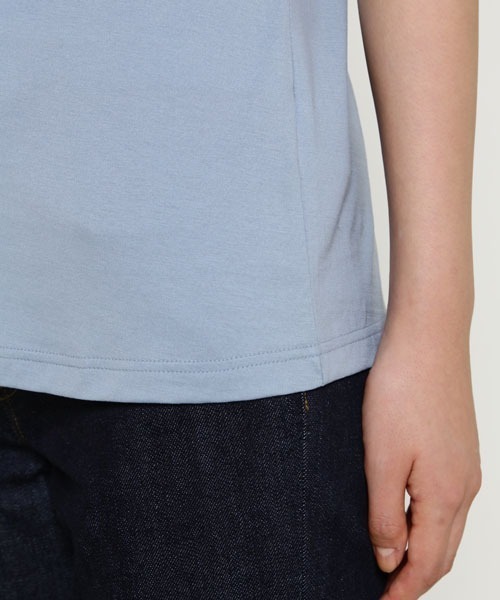 SUNSPEL(サンスペル)の「SUNSPEL / WOMEN’S Q82 PLAIN SHORT SLEEVE CREW(Tシャツ/カットソー・レディース・ライトグレー/ライトブルー/グリーン/レンガ・1/2)」の16枚目の写真