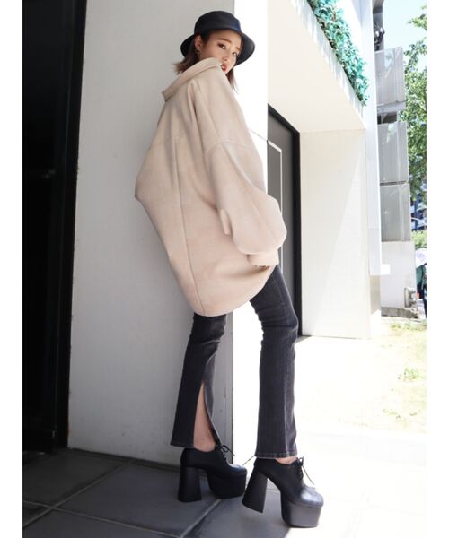 EMODA（エモダ）の「ラウンドバルキーシューズ（ローファー・レディース・ブラック/ベージュ/レッド・SMALL/MEDIUM/LARGE）」の10枚目の写真