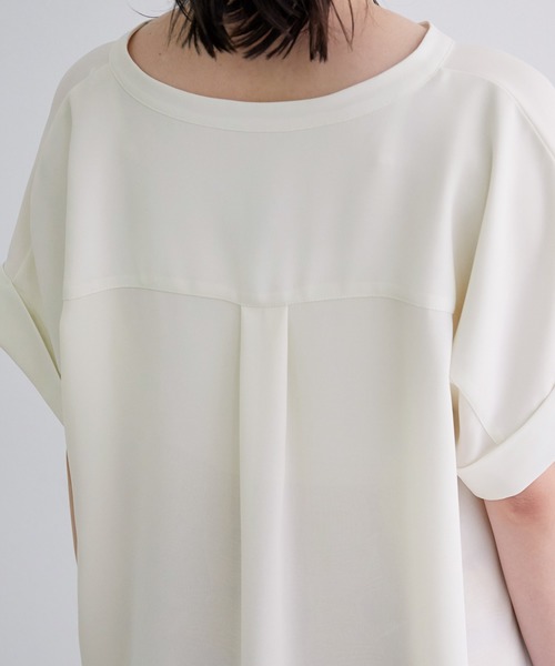 ADAM ET ROPE'（アダムエロペ）の「エステルツイルドルマンブラウス（シャツ/ブラウス・レディース・グリーン/ダークブラウン/ピンク/ホワイト・FREE）」の7枚目の写真