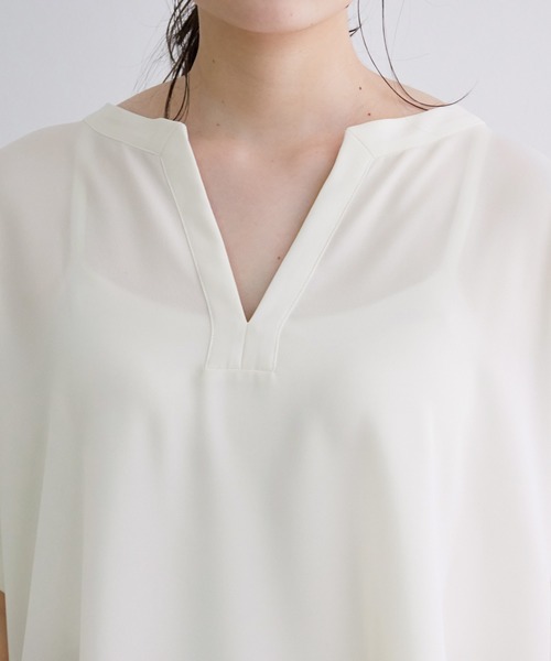 ADAM ET ROPE'（アダムエロペ）の「エステルツイルドルマンブラウス（シャツ/ブラウス・レディース・グリーン/ダークブラウン/ピンク/ホワイト・FREE）」の10枚目の写真