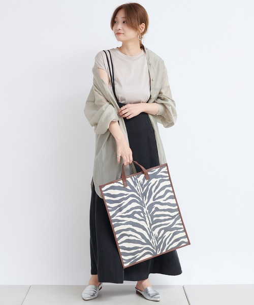 DouDou（ドゥドゥ）の「BIGシアードレスシャツ（シャツ/ブラウス・レディース・ブラウン/グレー/ピンク・FREE）」の20枚目の写真