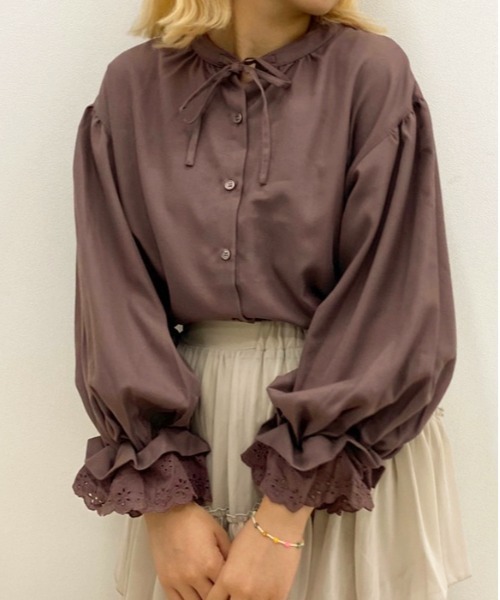 apres jour(アプレジュール)の「ラテカラーたぽっと袖ボリュームブラウス【ZOZOTOWN限定アイテム】【8AP】(シャツ/ブラウス・レディース・ベージュ/その他/モカ/ライトベージュ・フリー)」の15枚目の写真