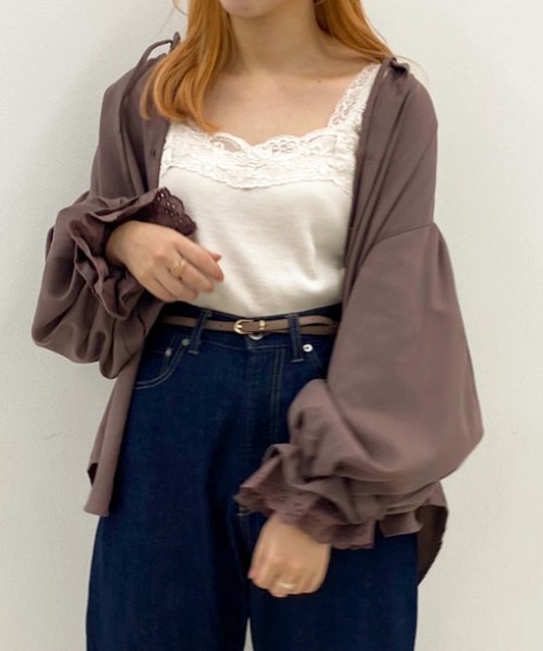 apres jour(アプレジュール)の「ラテカラーたぽっと袖ボリュームブラウス【ZOZOTOWN限定アイテム】【8AP】(シャツ/ブラウス・レディース・ベージュ/その他/モカ/ライトベージュ・フリー)」の14枚目の写真