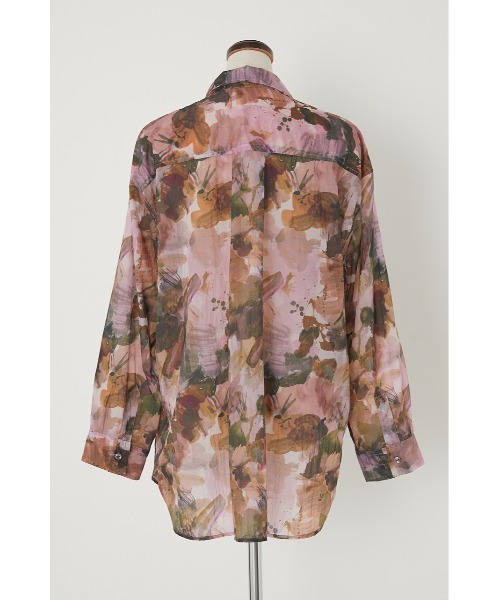 SLY（スライ）の「JUMBLE PAINT NYLON シャツ/ペイントナイロン
