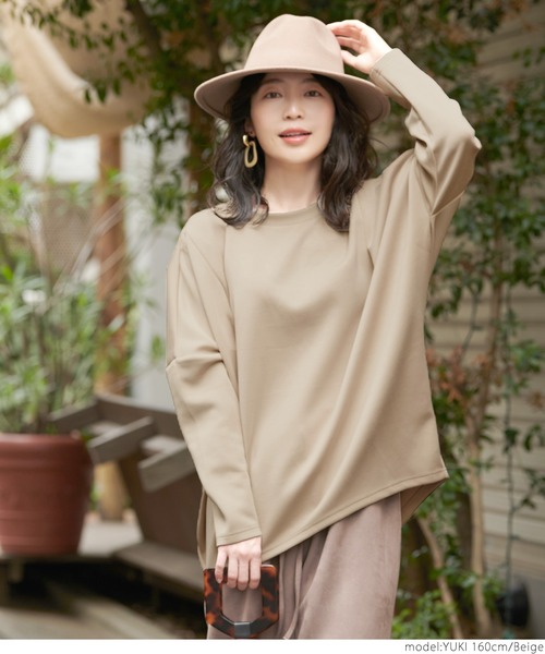 coca（coca）（コカ）の「ボックスプルオーバー（Tシャツ/カットソー・レディース・ベージュ/ブラック・ONE SIZE）」の8枚目の写真