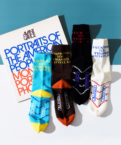 ALDIES(アールディーズ)の「Thank You Sox / サンキューソックス(ソックス/靴下・メンズ・ブルー/ホワイト/ブラウン/ブラック・WOMENS/MENS)」の8枚目の写真