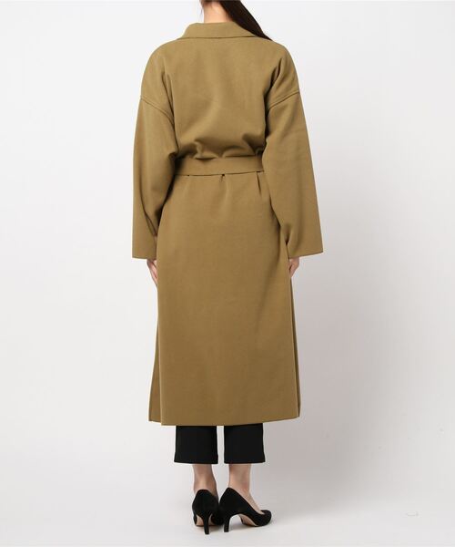 coca（coca）（コカ）の「ベルト付きテーラードコート（チェスターコート・レディース・ブラック/ブルー/グリーン/アイボリー・ONE SIZE）」の6枚目の写真