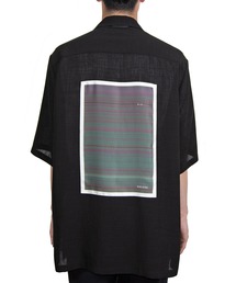 NULABEL ニューレーベル / OPEN COLLAR SHT S/S GLITCH ART BY UCNV グリッチアート グラフィックシャツ / 113301