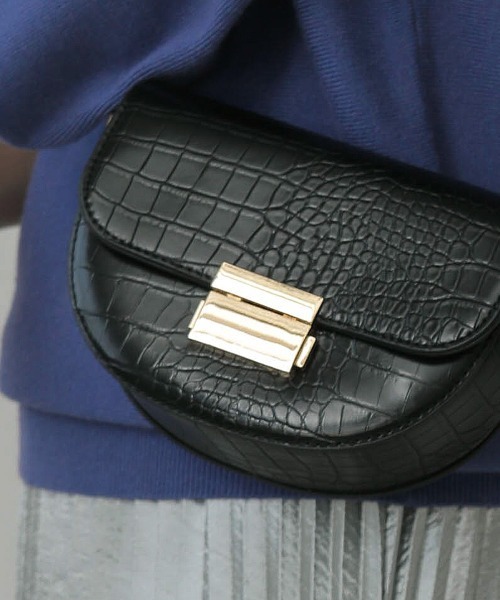 Bou Jeloud(ブージュルード)の「コンパクトミニショルダーバッグ(ショルダーバッグ・レディース・ブラック/ラベンダー/ホワイト系その他・FREE)」の8枚目の写真