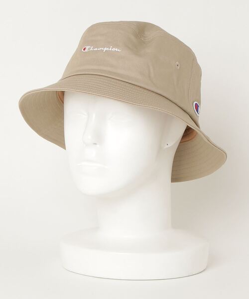 Champion（チャンピオン）の「Champion/チャンピオン　スクリプトロゴバケットハット（ハット・メンズ・ホワイト/ブラック/ベージュ・FREE）」の5枚目の写真