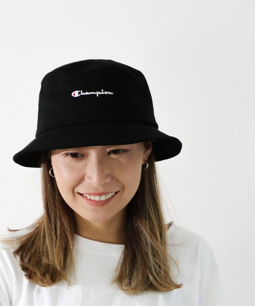 Champion（チャンピオン）の「Champion/チャンピオン　スクリプトロゴバケットハット（ハット・メンズ・ホワイト/ブラック/ベージュ・FREE）」の10枚目の写真