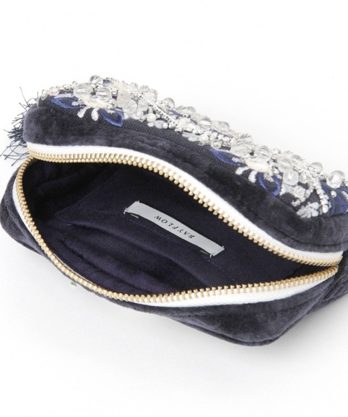 BAYFLOW（ベイフロー）の「BFビーズポーチ（ポーチ・レディース・ベージュ/ネイビー・0）」の11枚目の写真