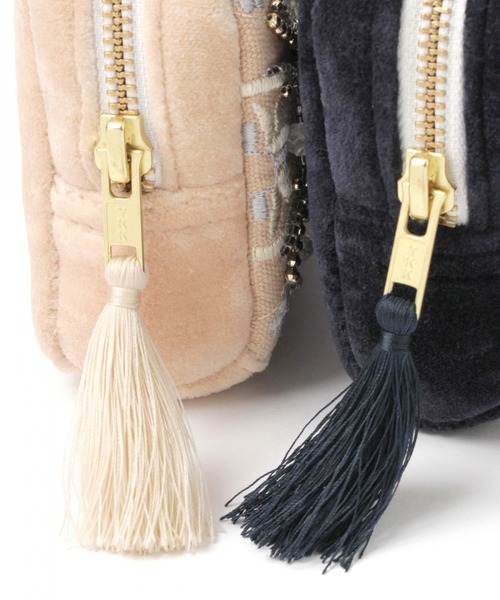 BAYFLOW（ベイフロー）の「BFビーズポーチ（ポーチ・レディース・ベージュ/ネイビー・0）」の12枚目の写真