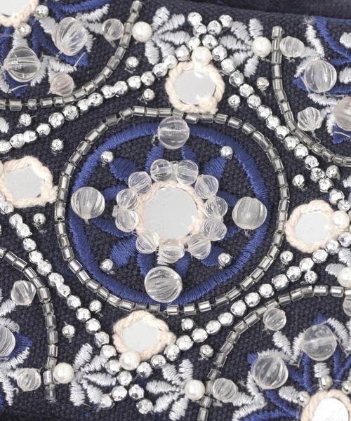 BAYFLOW（ベイフロー）の「BFビーズポーチ（ポーチ・レディース・ベージュ/ネイビー・0）」の13枚目の写真