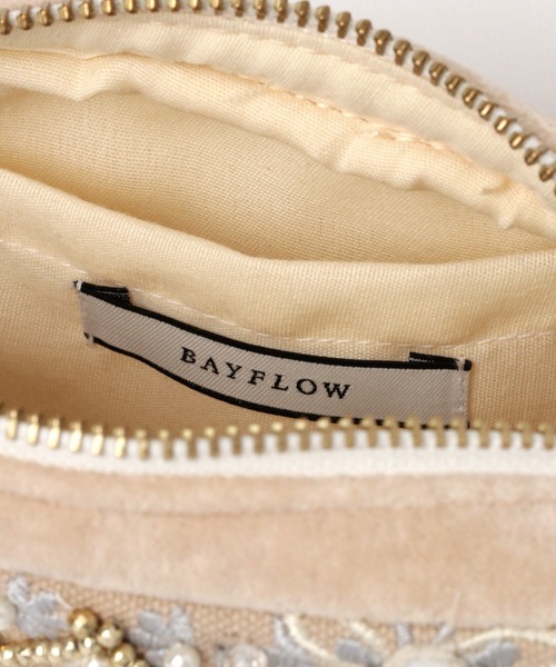 BAYFLOW（ベイフロー）の「BFビーズポーチ（ポーチ・レディース・ベージュ/ネイビー・0）」の5枚目の写真