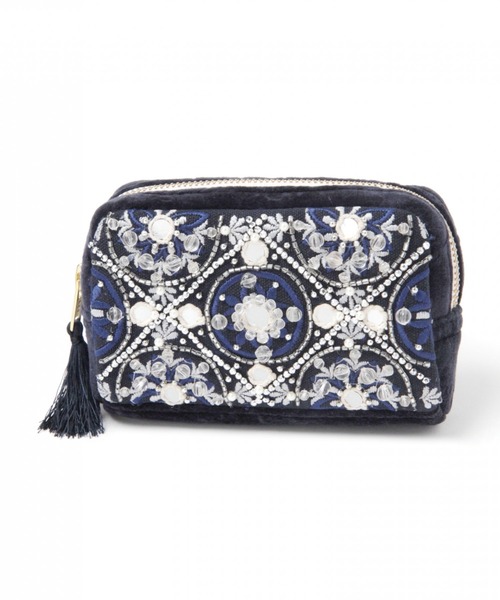 BAYFLOW（ベイフロー）の「BFビーズポーチ（ポーチ・レディース・ベージュ/ネイビー・0）」の14枚目の写真