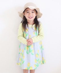 KP（ケーピー）の「チューリップ柄リバーシブルジャンパースカート(100-130cm)（ジャンパースカート・キッズ）」