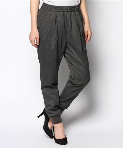 Another Edition（アナザーエディション）の「ピンストライプイージーパンツⅡ/ AE PIN ST  EASY PT　Ⅱ（その他パンツ・レディース・グレー/ネイビー・SMALL/MEDIUM）」の14枚目の写真