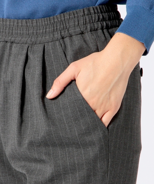 Another Edition（アナザーエディション）の「ピンストライプイージーパンツⅡ/ AE PIN ST  EASY PT　Ⅱ（その他パンツ・レディース・グレー/ネイビー・SMALL/MEDIUM）」の8枚目の写真