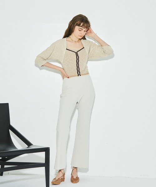 PUBLIC TOKYO（パブリックトウキョウ）の「イージータイトフレアパンツ（その他パンツ・レディース・イエロー/オレンジ/ナチュラル・1/2）」の10枚目の写真