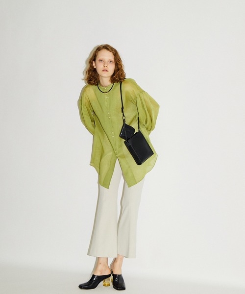 PUBLIC TOKYO（パブリックトウキョウ）の「イージータイトフレアパンツ（その他パンツ・レディース・イエロー/オレンジ/ナチュラル・1/2）」の19枚目の写真