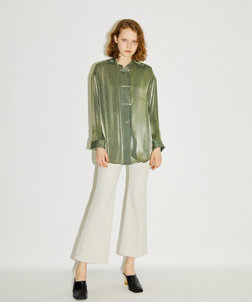 PUBLIC TOKYO（パブリックトウキョウ）の「イージータイトフレアパンツ（その他パンツ・レディース・イエロー/オレンジ/ナチュラル・1/2）」の21枚目の写真