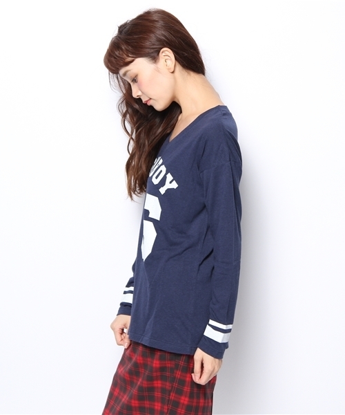 Heather（ヘザー）の「ナンバリングカットソー長袖  554893（Tシャツ/カットソー・レディース・アイボリー/ネイビー/イエロー系その他・FREE）」の5枚目の写真