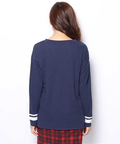 Heather（ヘザー）の「ナンバリングカットソー長袖  554893（Tシャツ/カットソー・レディース・アイボリー/ネイビー/イエロー系その他・FREE）」の6枚目の写真