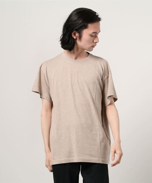 Nudie Jeans(ヌーディージーンズ)の「Milton Recycled Tee Tシャツ(Tシャツ/カットソー・メンズ・ベージュ/ブルー・SMALL/MEDIUM/LARGE/X-SMALL)」の1枚目の写真