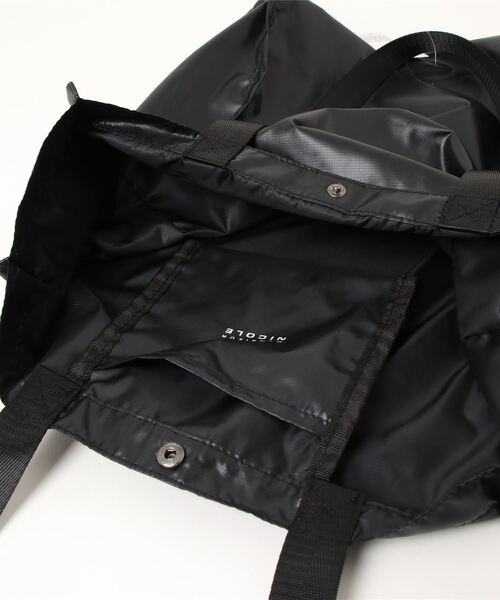 MONSIEUR NICOLE（ムッシュニコル）の「リップストップサスティナブルバッグ（エコバッグ/サブバッグ・メンズ・ネイビー/ブラック/その他1・FREE）」の12枚目の写真