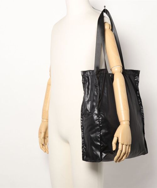 MONSIEUR NICOLE（ムッシュニコル）の「リップストップサスティナブルバッグ（エコバッグ/サブバッグ・メンズ・ネイビー/ブラック/その他1・FREE）」の5枚目の写真