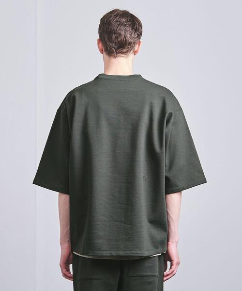 VALET/バレット（バレット）の「＜VALET(バレット）＞ オーバーサイズ スウェット Tシャツ（Tシャツ/カットソー・メンズ・オリーブ/ブラック・LARGE/MEDIUM）」の5枚目の写真