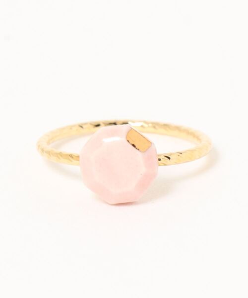 tone(トーン)の「【IRODORI】小さなjewel cut の指輪(ピンク)(リング・レディース・ピンク・#9)」の1枚目の写真