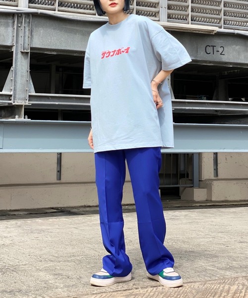 PBLIM（ページボーイリム）の「【PAGEBOYLIM】サウナボーイコラボフロアガリT（Tシャツ/カットソー・レディース・オフホワイト/サックスブルー・MEDIUM/LARGE）」の18枚目の写真