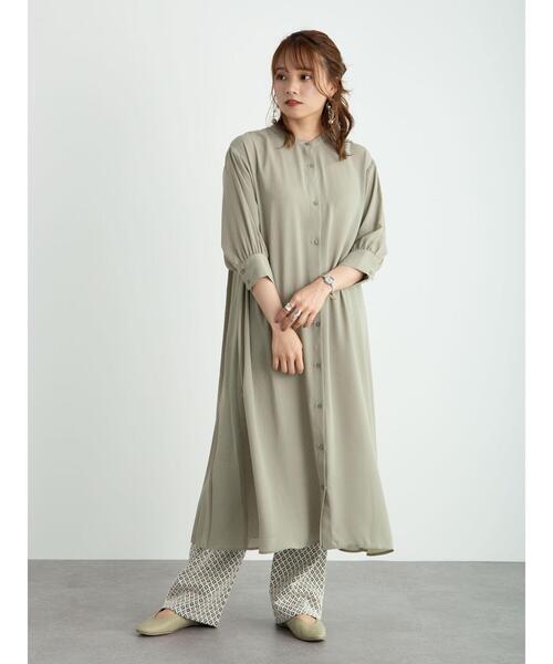 earth music&ecology(アースミュージックアンドエコロジー)の「バックプリーツワンピース *(ワンピース・レディース・ミント/モカ/その他8・FREE)」の16枚目の写真