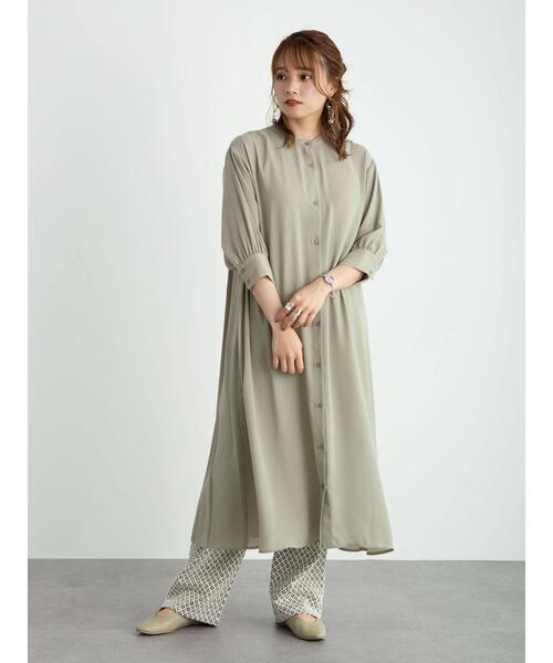 earth music&ecology(アースミュージックアンドエコロジー)の「バックプリーツワンピース *(ワンピース・レディース・ミント/モカ/その他8・FREE)」の14枚目の写真