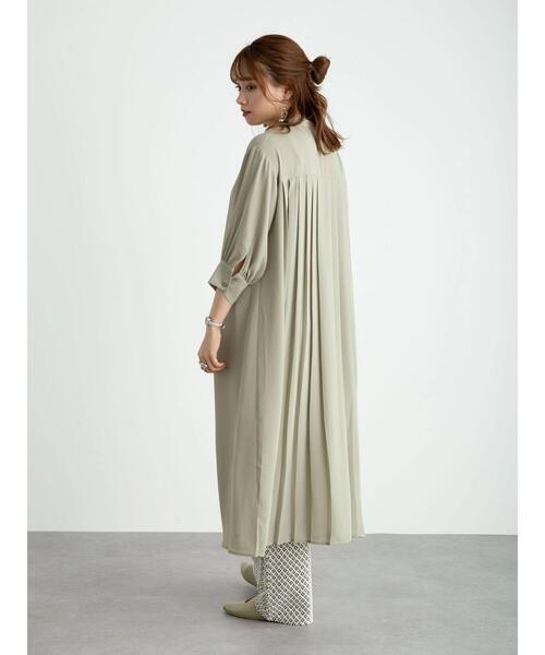 earth music&ecology(アースミュージックアンドエコロジー)の「バックプリーツワンピース *(ワンピース・レディース・ミント/モカ/その他8・FREE)」の12枚目の写真