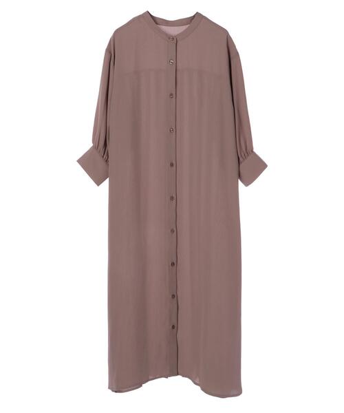 earth music&ecology(アースミュージックアンドエコロジー)の「バックプリーツワンピース *(ワンピース・レディース・ミント/モカ/その他8・FREE)」の4枚目の写真