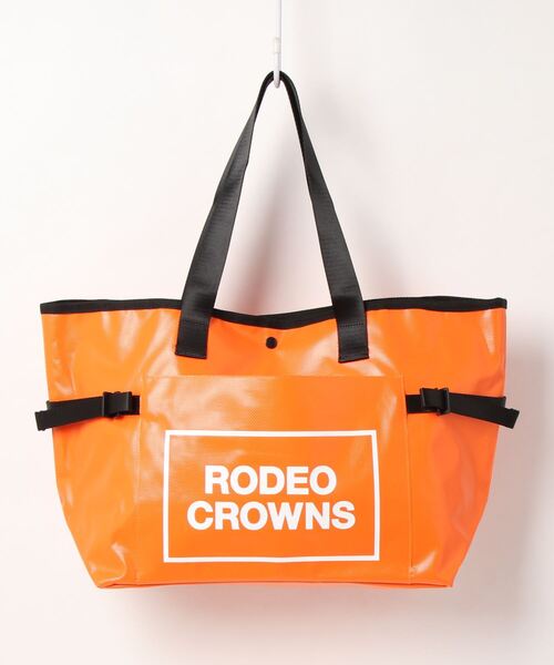 Rodeo Crowns（ロデオクラウンズ）の「【RODEO CROWNS/ロデオクラウンズ】 TARPAULIN TOTE（トートバッグ・レディース・パープル/オレンジ・FREE）」の2枚目の写真