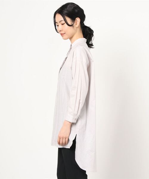 SHIPS Days（シップスデイズ）の「S&D:S/C EMB TUNIC SHT（シャツ/ブラウス・レディース・ベージュ/ホワイト・ONE SIZE）」の5枚目の写真