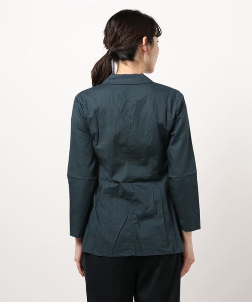 mizuiroind（ミズイロインド）の「mizuiro ind ダブルブレスドシャツ（シャツ/ブラウス・レディース・オフホワイト/その他/ブラック・FREE）」の4枚目の写真