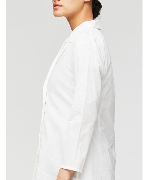 mizuiroind（ミズイロインド）の「mizuiro ind ダブルブレスドシャツ（シャツ/ブラウス・レディース・オフホワイト/その他/ブラック・FREE）」の12枚目の写真