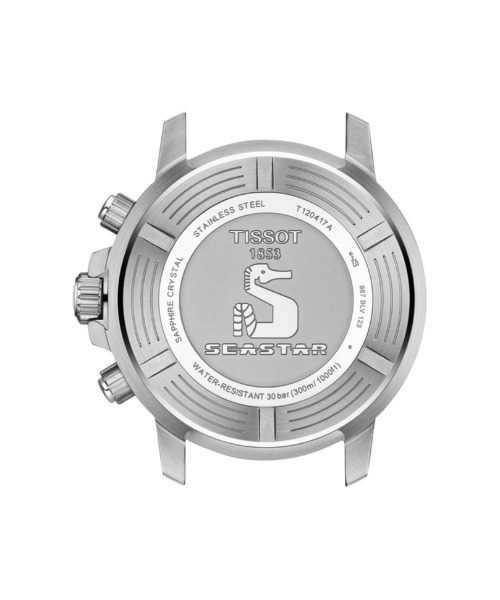 TISSOT（ティソ）の「[ティソ] TISSOT シースター クロノグラフ ブラック文字盤 ラバー（アナログ腕時計・メンズ・ブラック・FREE）」の3枚目の写真